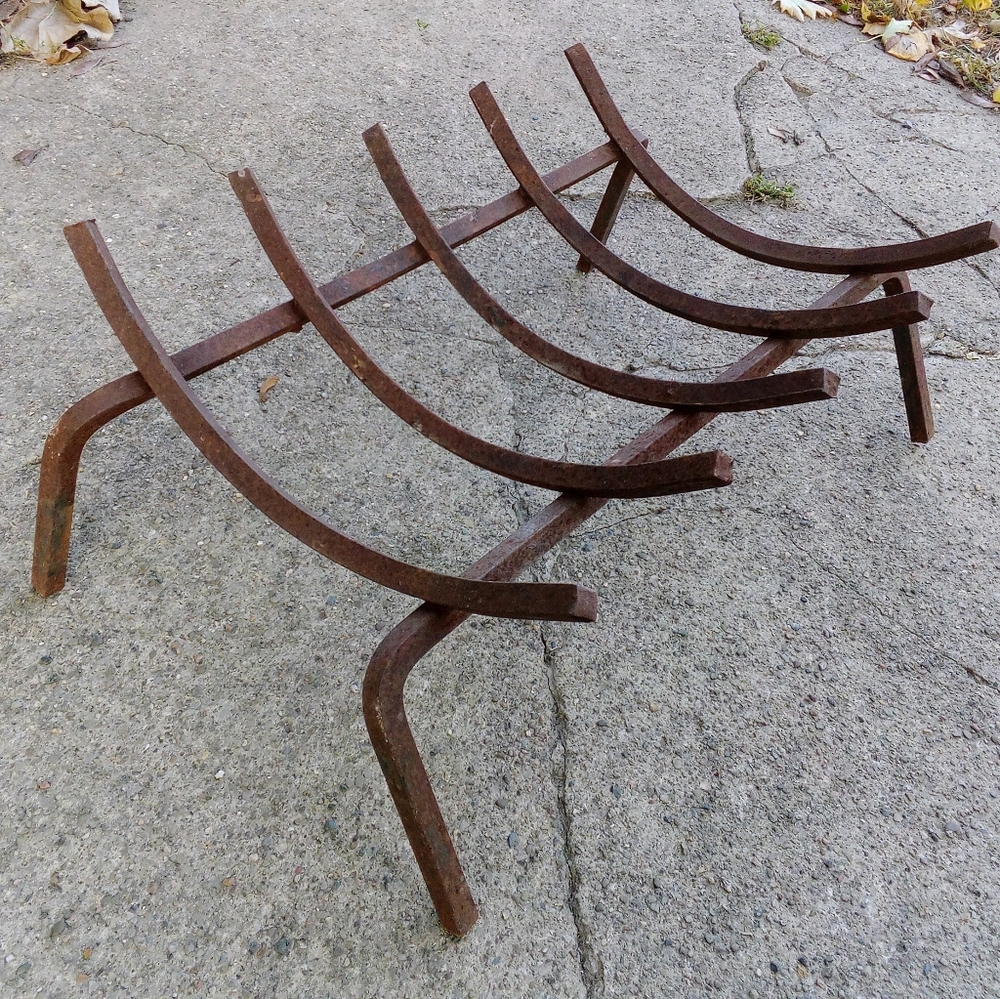 Wrought Iron Fireplace Grate - Sturdy!